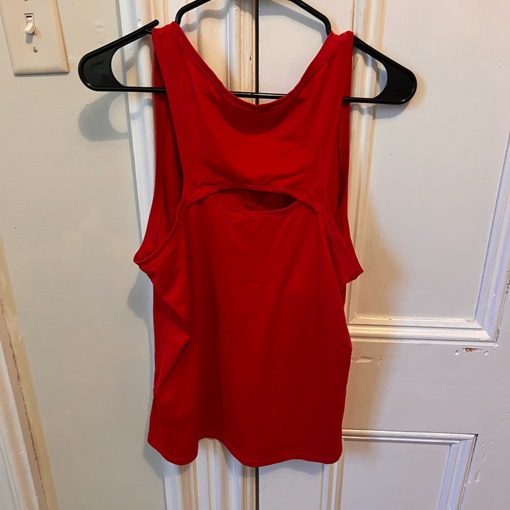 Nike Women's Bold Red Tank Top - Picture 3 of 3